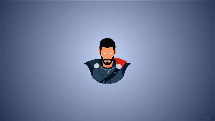 Thor from Marvel Minimalism 4K
