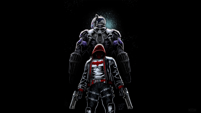 Red Hood and Arkham Knight from Batman Arkham Knight 4K