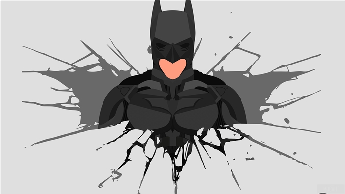 Batman from The Dark Knight Suit Minimalism 4K