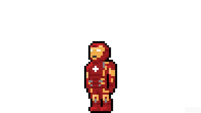 Iron Man Pixel Art