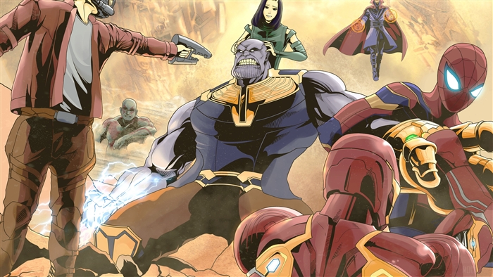 Avengers Infinity War Movie Illustration