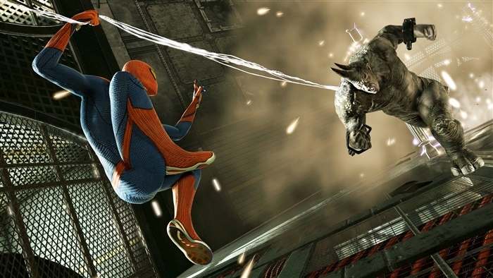 Spider-Man and Rhino 4K