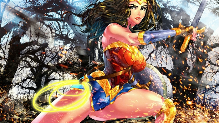 Wonder Woman Artwork 4K