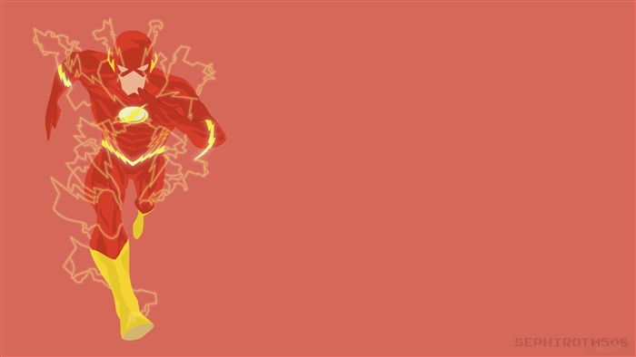 The Flash from DC Comics Minimalism 4K