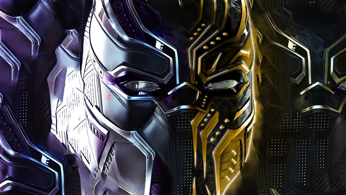 Black Panther and Erik Killmonger 4K