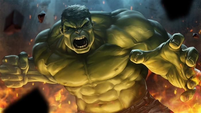 Hulk Powerful Smash Action 4K