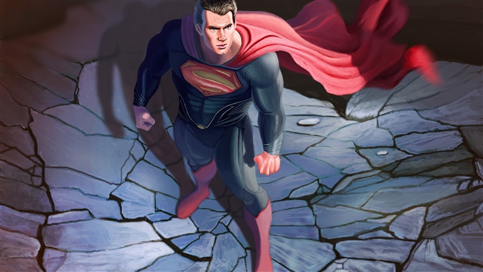Superman from Man of Steel Artwork 4K