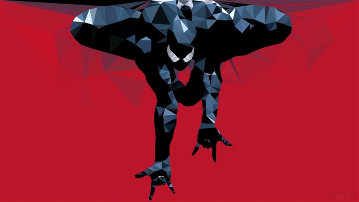 Sinister Spider-Man Low Poly Art 4K