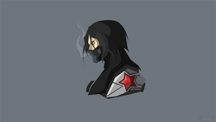 Bucky Barnes from Marvel Minimalism 4K