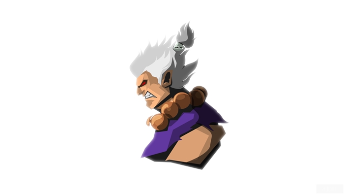 Akuma from Street Fighter V Minimalism 4K