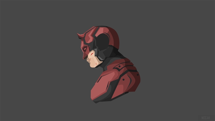 Daredevil from Marvel Minimalism 4K
