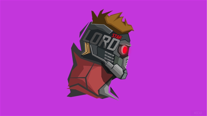 Star Lord from Guardians of the Galaxy Minimalism 4K