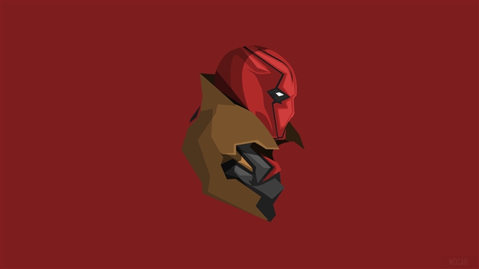 Red Hood from DC Comics Minimalism 4K