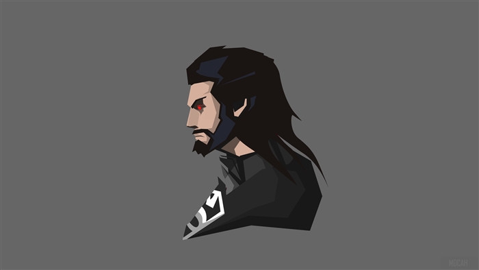 Minimalist Black Superman 4K