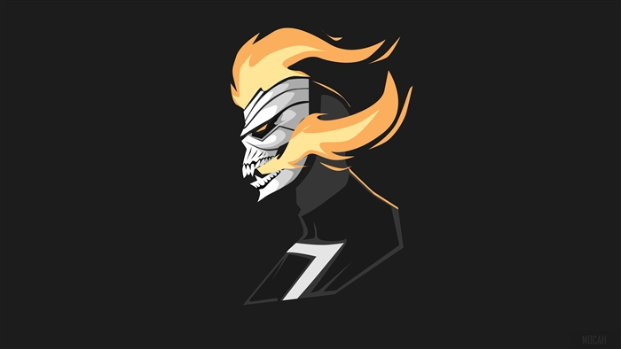 Ghost Rider 4K Minimalism