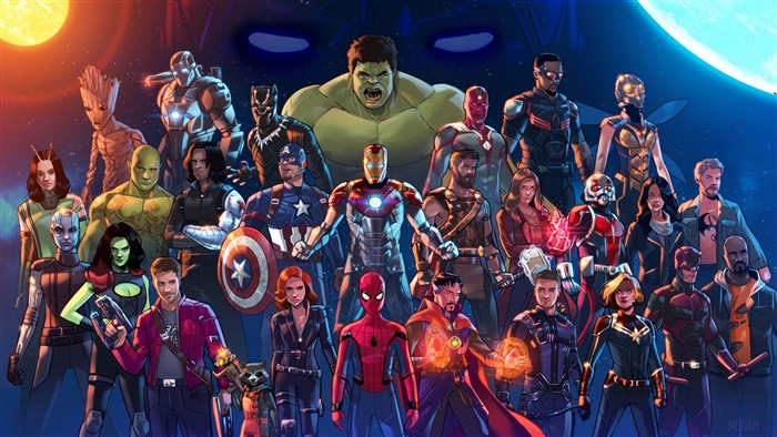 Marvel Cinematic Universe Avengers Artwork 4K