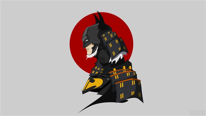 Samurai Batman Minimalist 4K