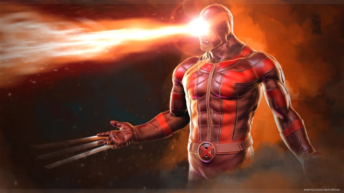 Cyclops from X-Men artwork 4K