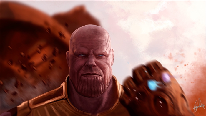 Thanos with Infinity Gauntlet 4K