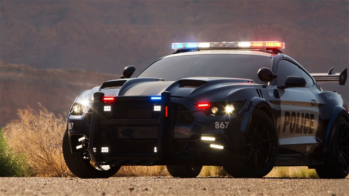 Transformers Last Knight Barricade Police Car 4K