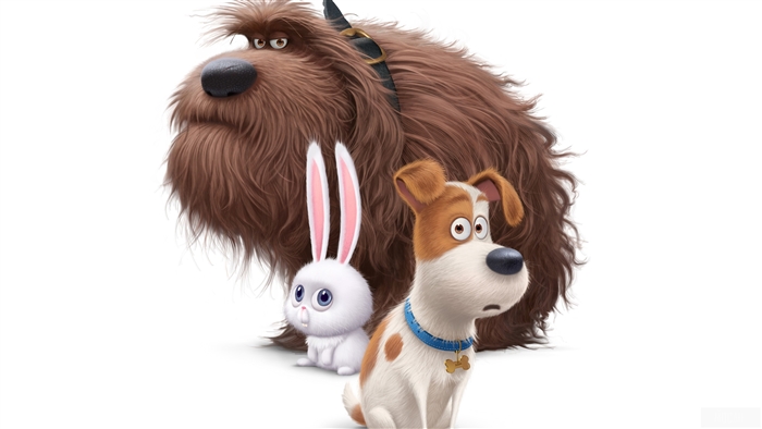 Max, Duke, and Snowball from The Secret Life of Pets 4K