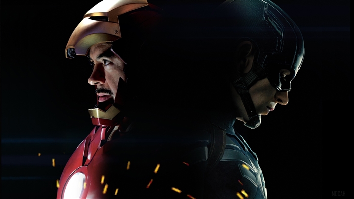 Iron Man and Captain America from Captain America 3 Civil War 4K