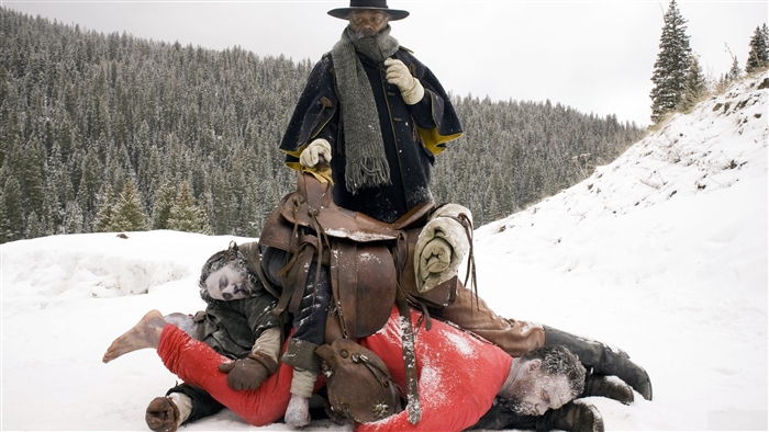 Major Marquis Warren from The Hateful Eight in snow
