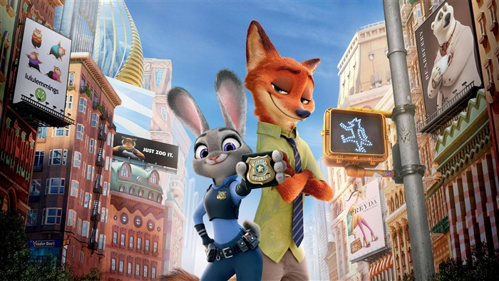 Judy Hopps and Nick Wilde from Zootopia 4K