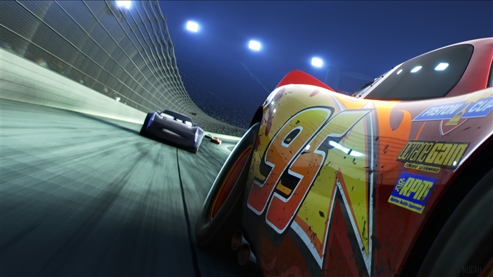 Lightning McQueen Racing Scene from Cars 3 4K