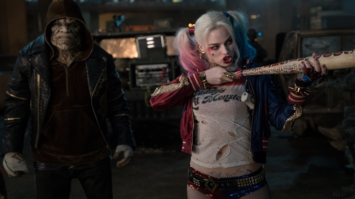 Killer Croc and Harley Quinn from Suicide Squad 4K