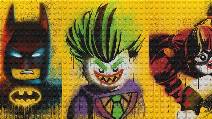 Lego Batman, Joker, and Harley Quinn 4K