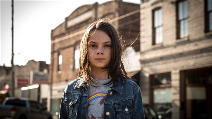 Dafne Keen as Laura Kinney in Logan 4K