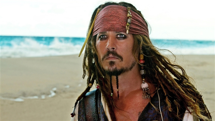 Captain Jack Sparrow from Pirates of the Caribbean 4K