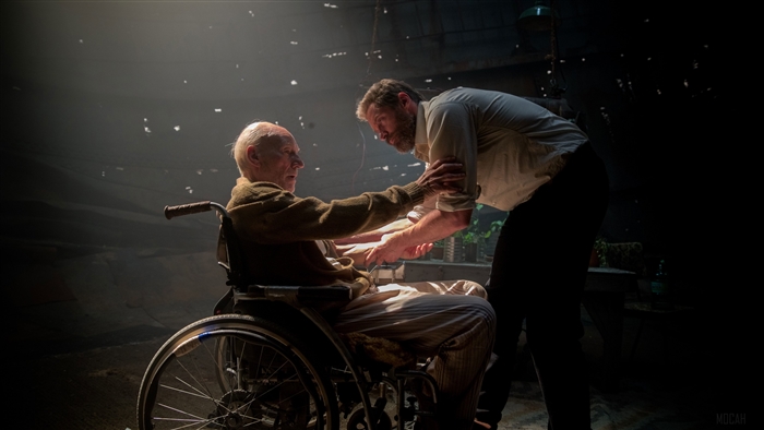 Hugh Jackman and Professor X in wheelchair 4K
