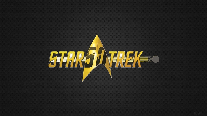 Star Trek 50th Anniversary Logo 4K