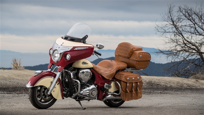 Indian Roadmaster Classic motorcycle 4K