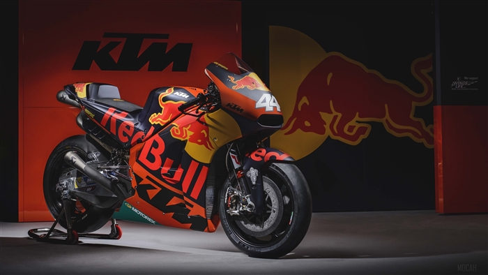 KTM RC16 MotoGP Motorcycle with Red Bull Livery