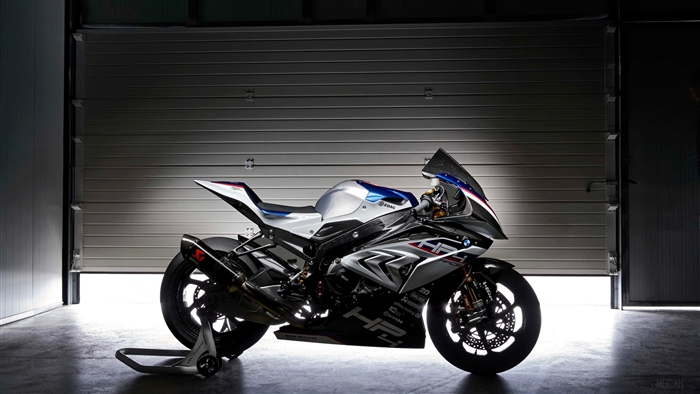 BMW HP4 Race Motorcycle in Garage