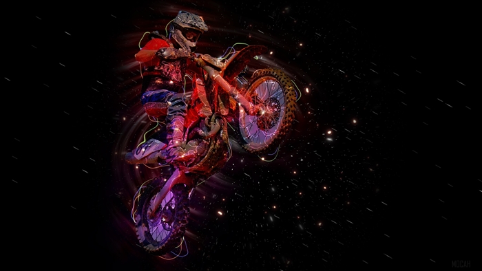 Motorbike Stunter Artistic