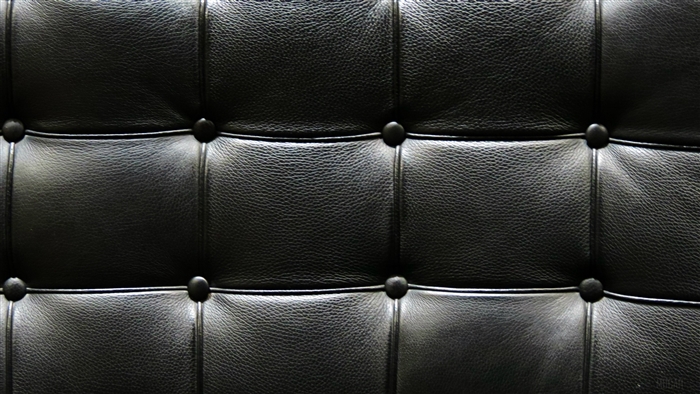 Black tufted leather texture 4K