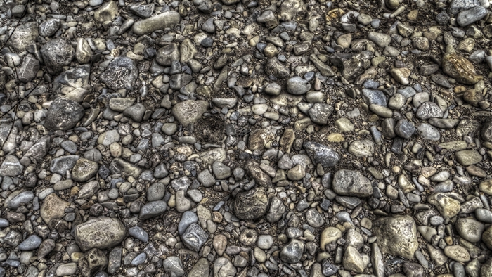 Texture of stones and pebbles, 4K