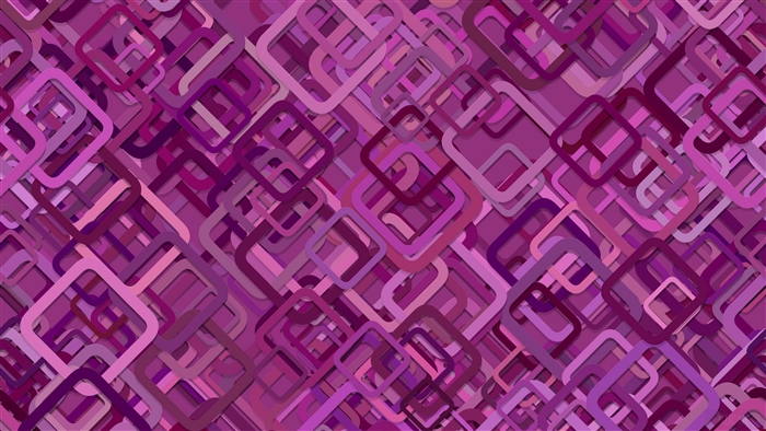 Purple Rounded Square Shapes Pattern 4K