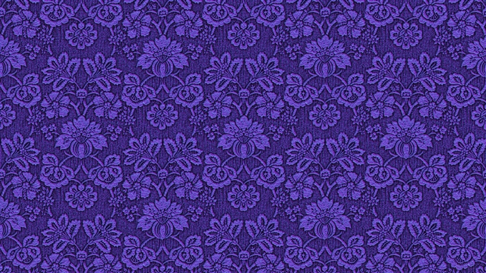 Purple Floral Pattern Fabric Ornament 4K