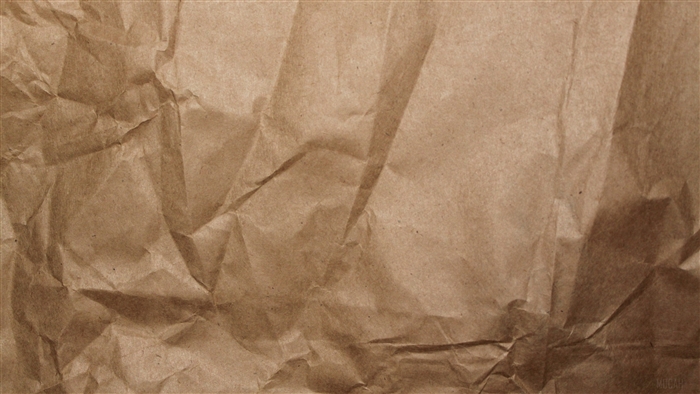 Crumpled Brown Paper Texture 4K