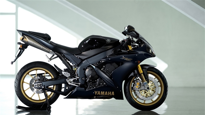 Black Yamaha YZF-R1 Motorcycle