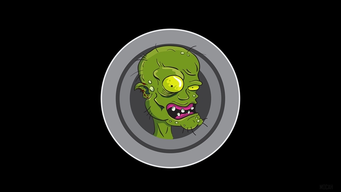 Zombie Head Art 4K