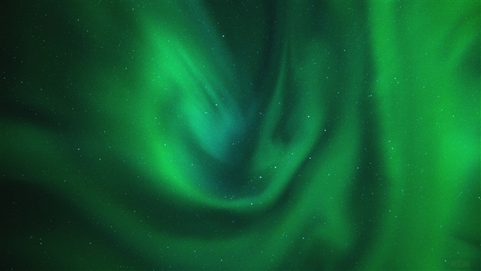 Aurora Borealis with Stars 4K
