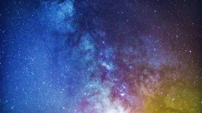 Milky Way and stars in space 4K