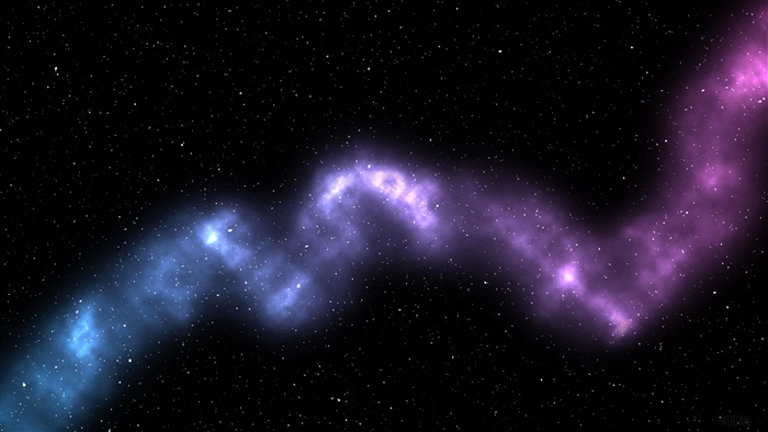 Space with stars and nebula 4K