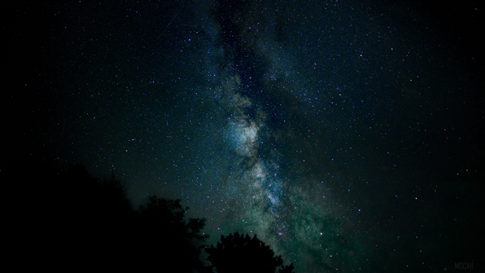 Milky Way galaxy in a starry night sky